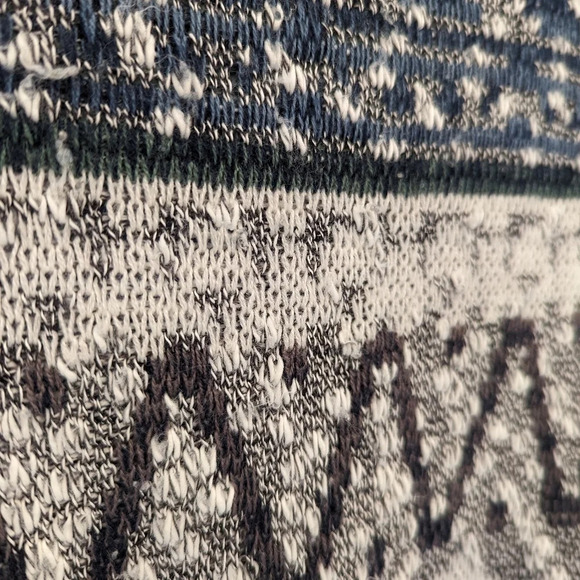 Vintage Madison Crew Neck Knit Zigzag Pattern Sweater Mens Large Unisex - Picture 5 of 8